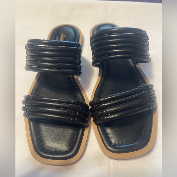 Saint g. Stylish Black Sandals - Picture 1 of 8